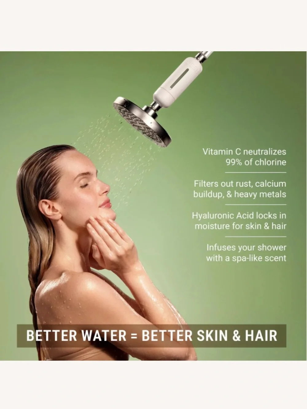 VOESH White Glow Shower Filter with Vitamin C & Hyaluronic Acid